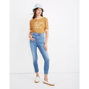 🆕 Madewell 11" High Rise Skinny Crop Jeans in Brooksedge Wash Size 28